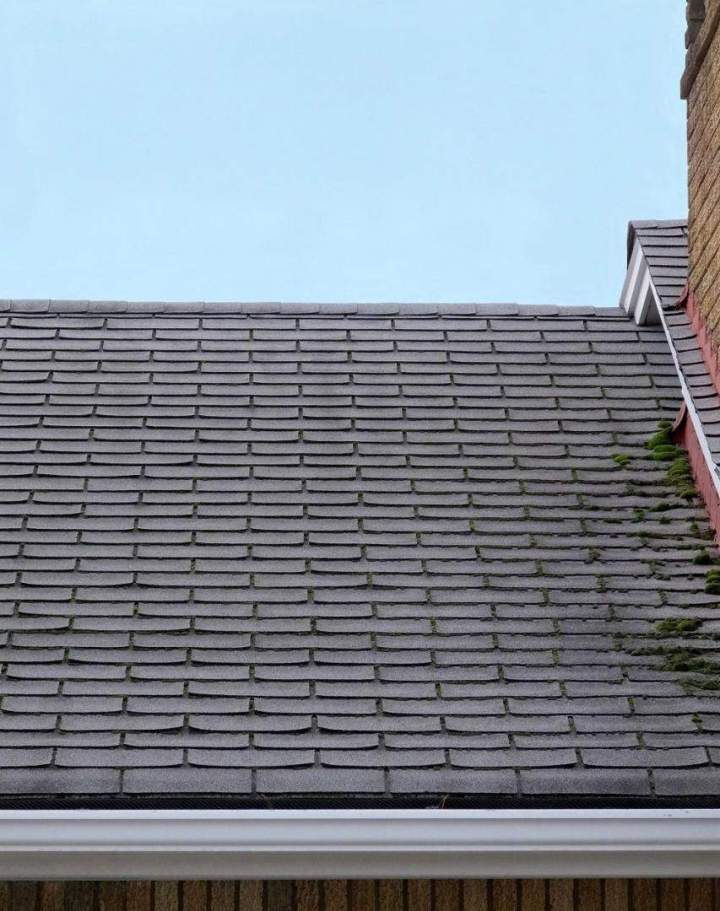 Mousses sur toiture résidentielle Limoges