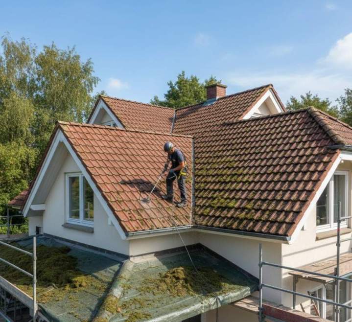 Démoussage de toiture à Limoges