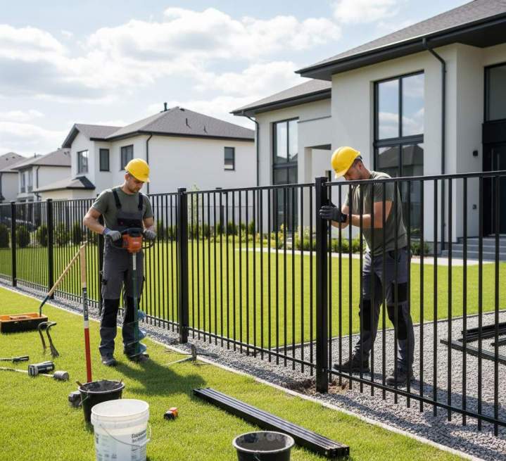 Clôture solide en fer forgé Limoges