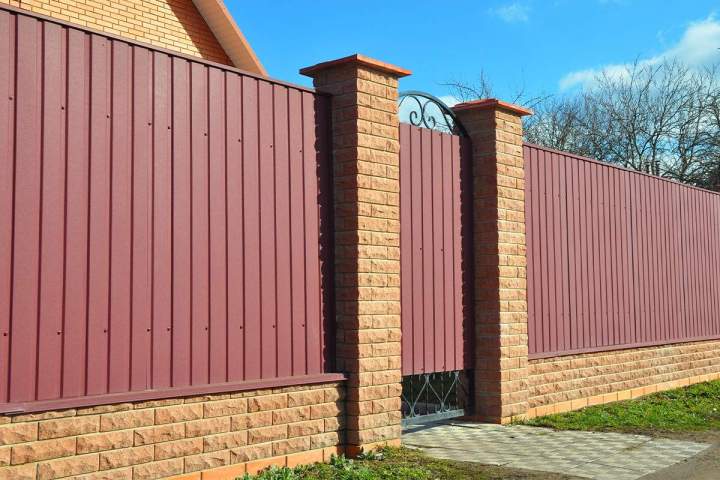 Clôture solide en fer forgé Limoges